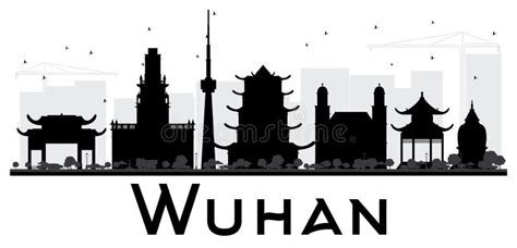 Wuhan Silhouette Skyline. China - Wuhan Vector City, Chinese Linear ...