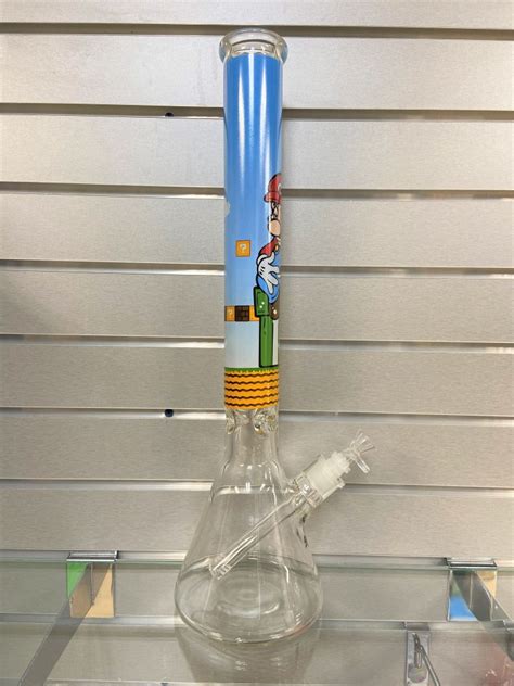 Mario Rolling Glass Bong - 20" - Best Buds Forever