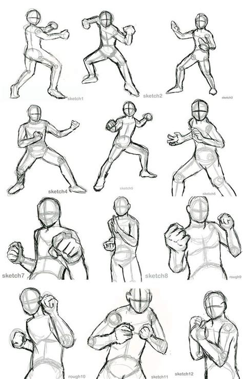 Free Male Action Poses Drawing Sketch Reference For Beginner - Sketch ...