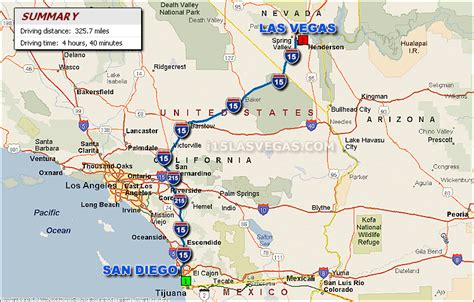 Distance Between Las Vegas And San Diego By Car - Car Retro