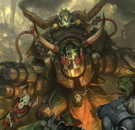 Warhammer Orks in Epic Battle