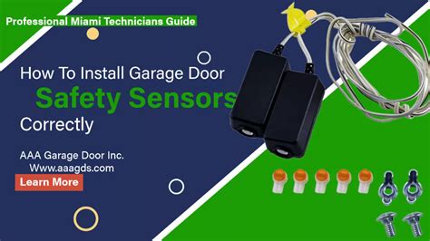 How to Install Garage Door Safety Sensors | AAA Garage Doors Inc.