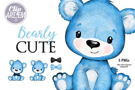 Blue Teddy Bear Png