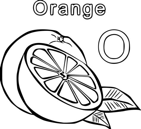 Color Orange Coloring Pages - Coloring Home