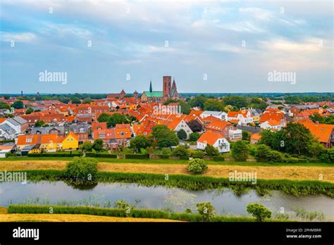 Cityscape of Danish town Ribe Stock Photo - Alamy