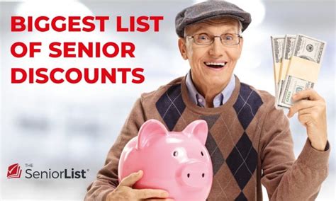 2019 Biggest List of Senior Discounts (Restaurants, Retail, Travel & More) | Senior discounts ...