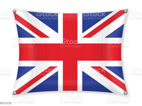 Waving Uk Flag Stock Illustration - Download Image Now - Banner - Sign, Bulgaria, Canvas Fabric ...