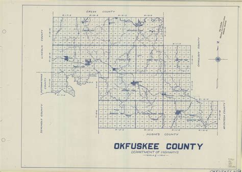 Map Of Oklahoma Showing Counties