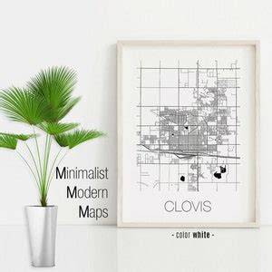 Clovis New Mexico Clovis NM Map Clovis Map Clovis Print - Etsy