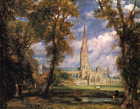 John Constable Salisbury Cathedral from the Bishops' Grounds Painting | Best Paintings For Sale