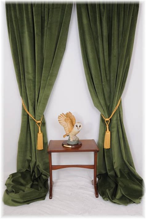 Green velvet curtains | Curtains living room, Green curtains, Elegant curtains