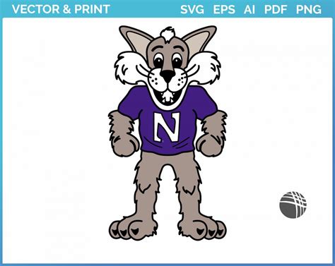 Northwestern Wildcats - Mascot Logo (1998) - College Sports Vector SVG ...