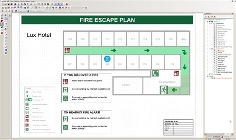 Visual Fire Escape Planner