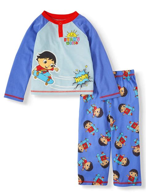 Ryan’s World Toddler Boy Pajamas, 2-Piece, Sizes 3T-5T - Walmart.com ...