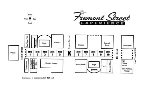 Fremont Street Experience Map - Map Of The World