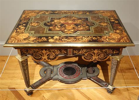 File:Table, Andre-Charles Boulle, Paris, c. 1670-1680, marquetry of various woods, pewter, brass ...