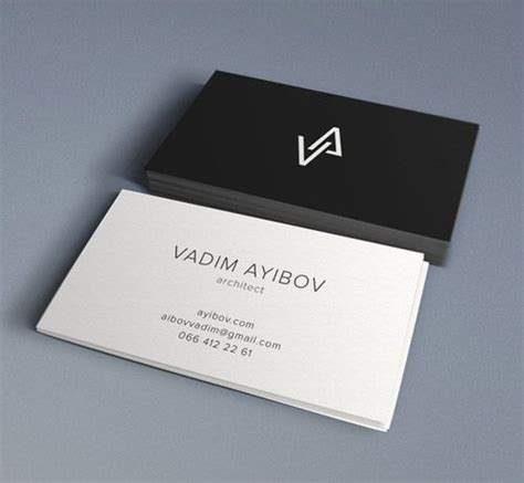 33 Slick Business Card Designs for Architects | Carte de visite, Mise en page et Identity