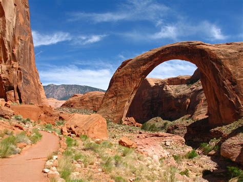 Utah's Rainbow Bridge is the largest known natural bridge in the world. In fact, it's so high ...