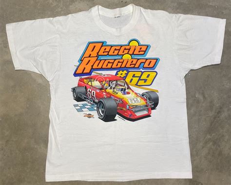 Rare Vintage 1991 John reggie Ruggiero / TJ Toyota Asphalt Modified Tee ...