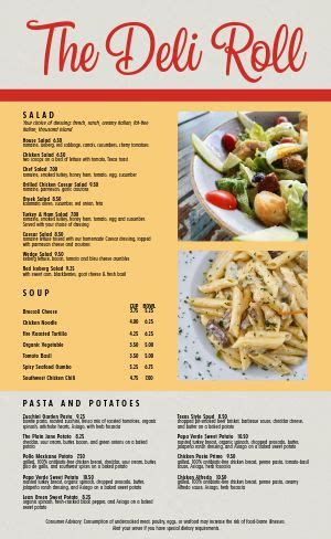 Best Deli Menu Templates - Easy to Customize - MustHaveMenus