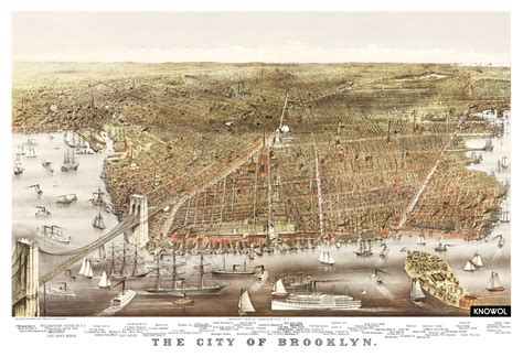 Old map shows Brooklyn, New York as it looked in 1879