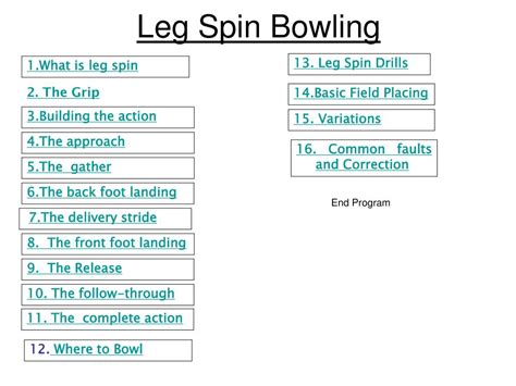 PPT - Introduction to Leg Spin Bowling PowerPoint Presentation, free ...