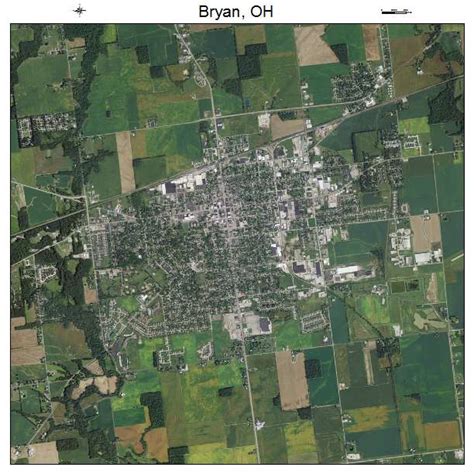 Aerial Photography Map of Bryan, OH Ohio