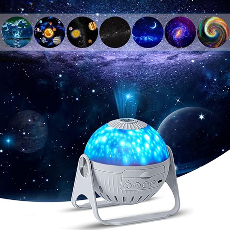 1pc Planetarium Projector, Galaxy Projector, 7 In 1 Rotating Nebula Moon Star Projector, Bedroom ...