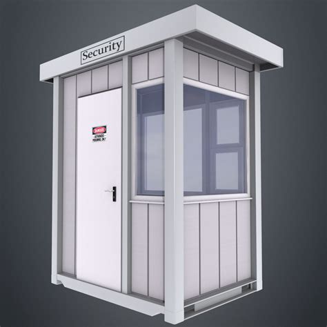 3D Security Booth Model - 3D Model Cabin Design, Gate Design, Security Room, Cabin Rugs, Guard ...