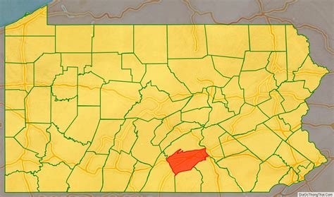 Map of Cumberland County, Pennsylvania - Thong Thai Real