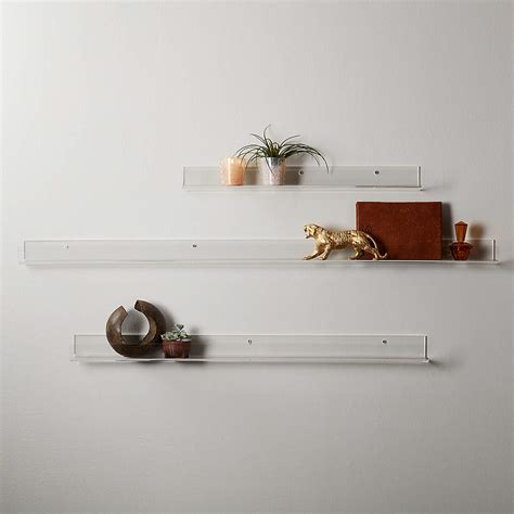 Home Custom Acrylic Transparant Wall Shelf Floating Display Decor Wall ...