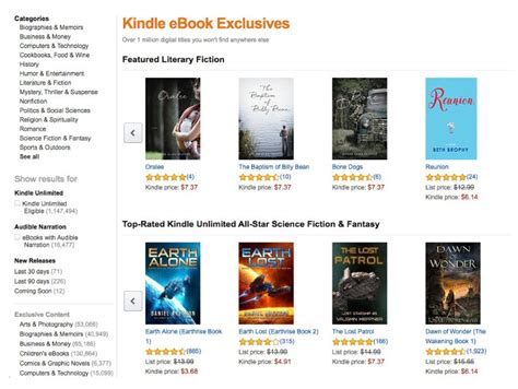 Kindle Store – a guide to deals, special sections, and features