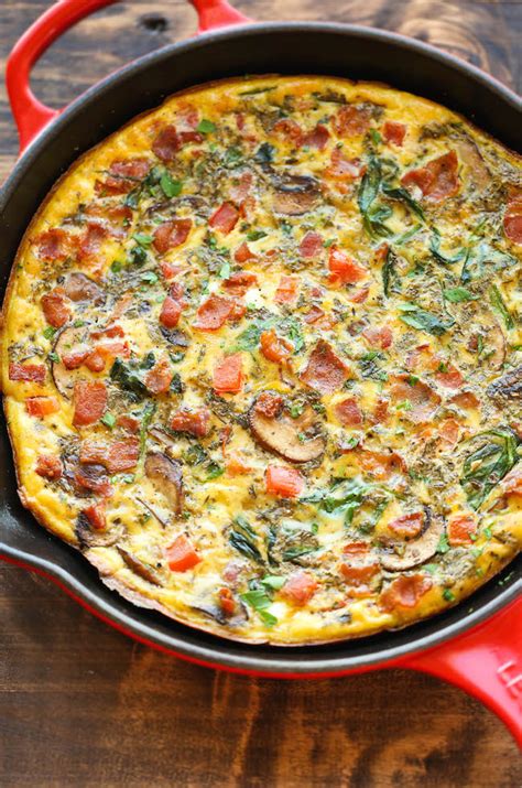 egg spinach frittata