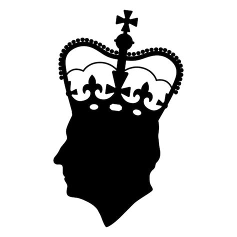 Premium Vector | Silhouette of king charles iii.the british monarch ...