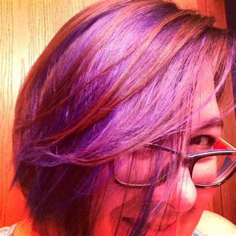 Indigo/purple highlights! Love them! | Purple highlights, Long hair ...