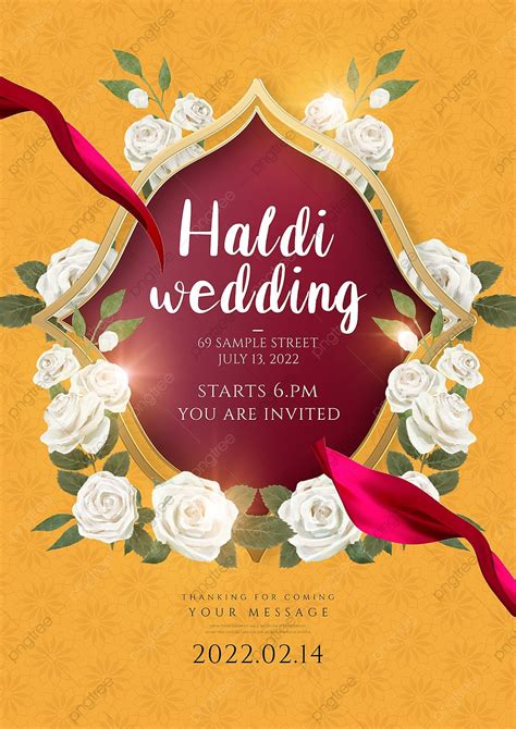 Indian Flower Wedding Poster Template Download on Pngtree