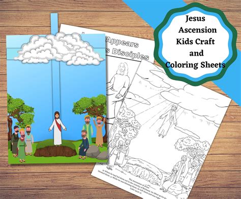 Ascension Of Jesus Coloring Pages