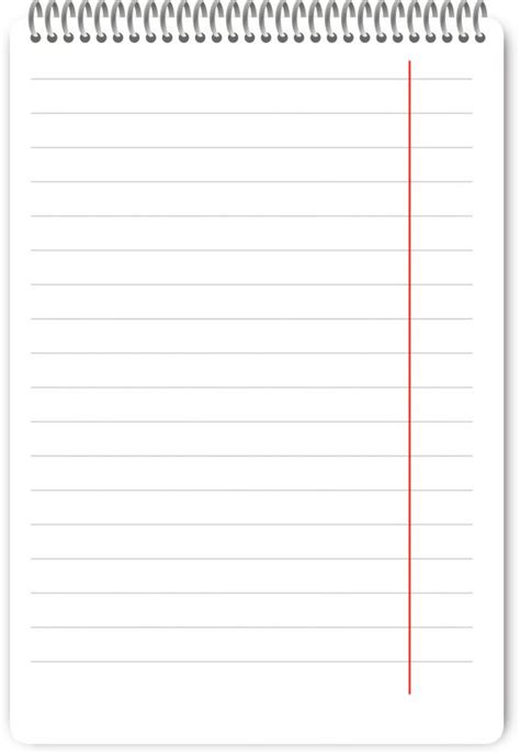 Realistic Notebook Notepage Paper Background (PNG) | OnlyGFX.com