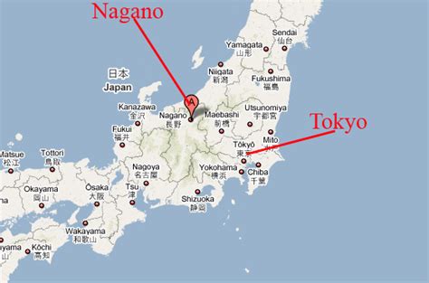 Nagano Japan Map - Best Map of Middle Earth