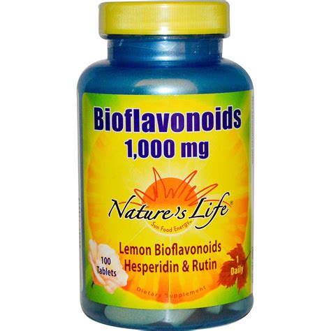 Nature's Life Lemon Bioflavonoids 1000 | Flavonoid Antioxidant Complex with Hesperidin and Rutin ...