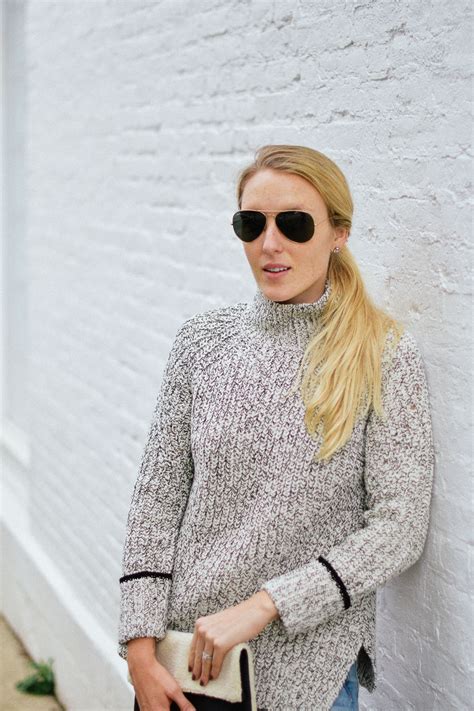 funnel neck sweater - One Brass Fox