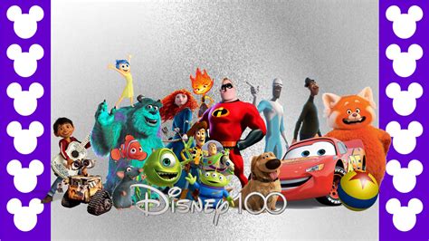 Pixar Characters Celebrate 100 Years of Disney by EdwinVazquez23 on DeviantArt