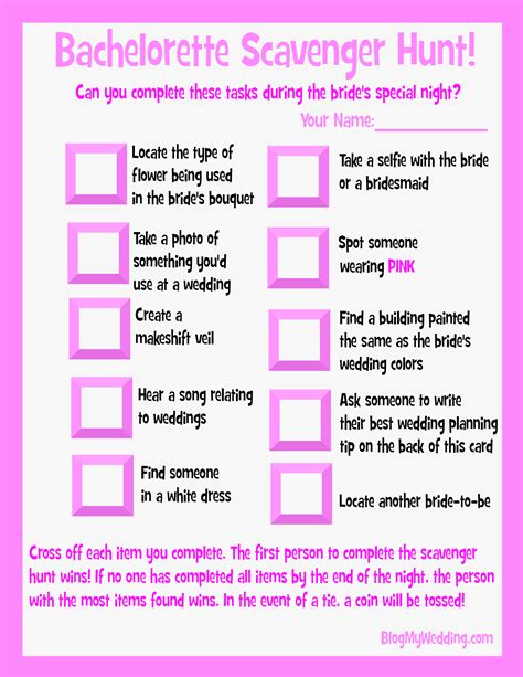 Printable Bachelorette Party Games Archives - Blog My Wedding