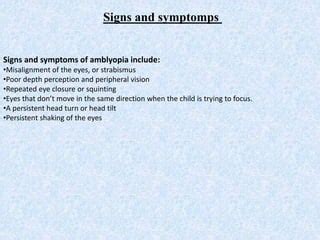 Amblyopia | PPT