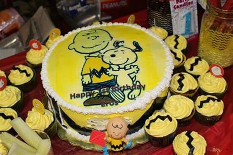 Birthday cake with about and Charlie Brown | Birthday cake, Cake ...