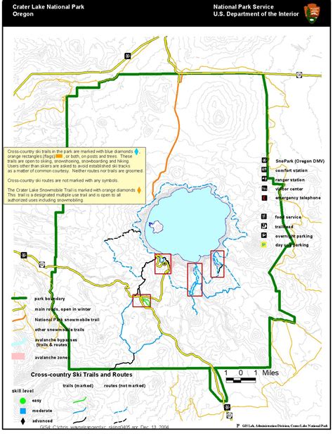 Crater Lake National Park Map - Crater Lake National Park • mappery