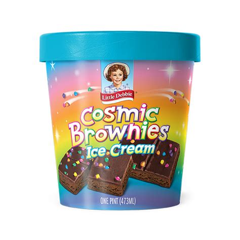 Little Debbie Cosmic Brownies Ice Cream, Brownie Batter Ice Cream with ...