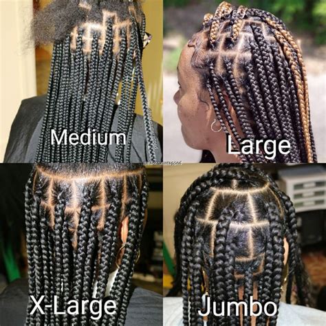 knotless box braids medium size - Harold Mull