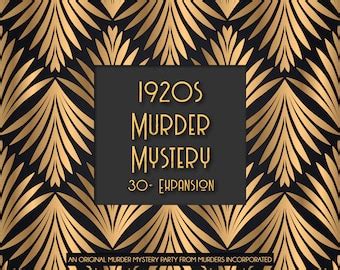 1920s Murder Mystery Party | Etsy