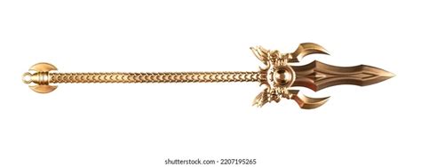 Fantasy Golden Sword Isolated On White Stock Photo 2207195265 ...